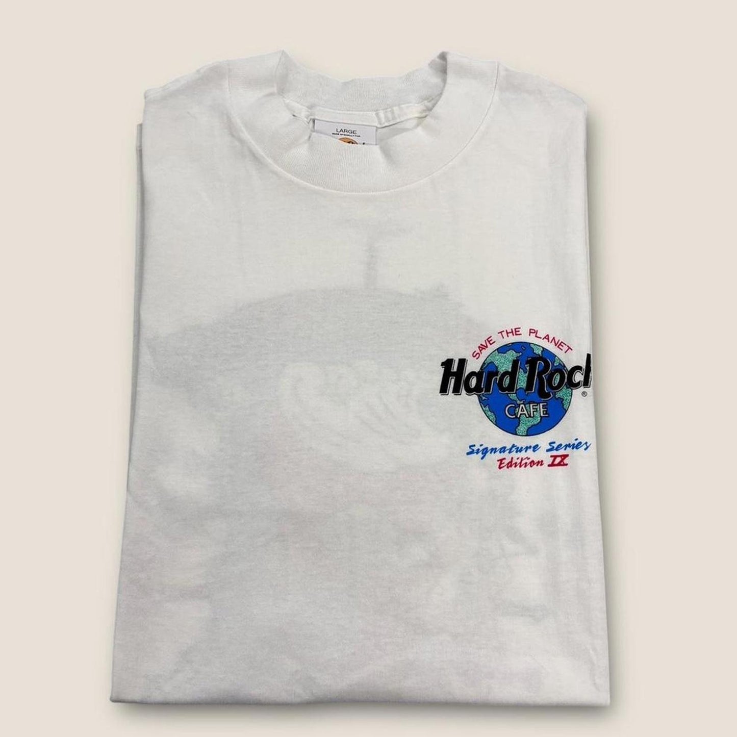 Vintage 90s USA Hard Rock Cafe signature series Don Henley Eagles band t-shirt