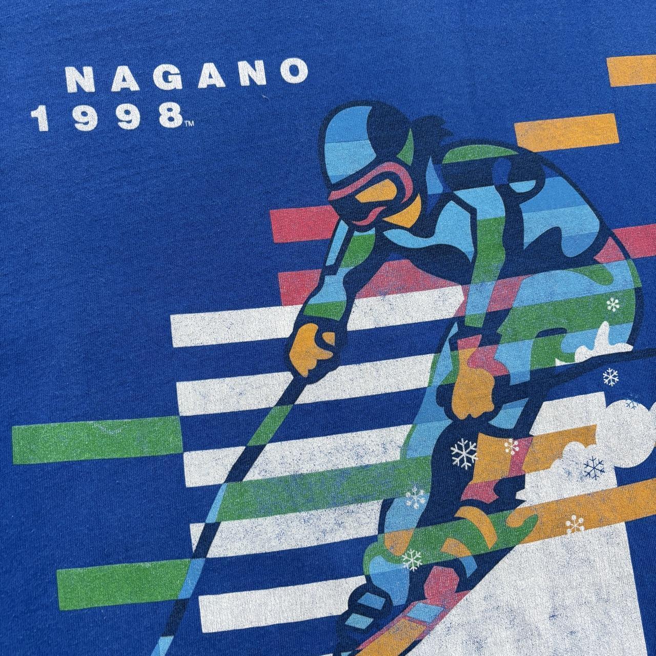 Vintage Nagano Winter Olympics ‘98 Japan snow sports t-shirt