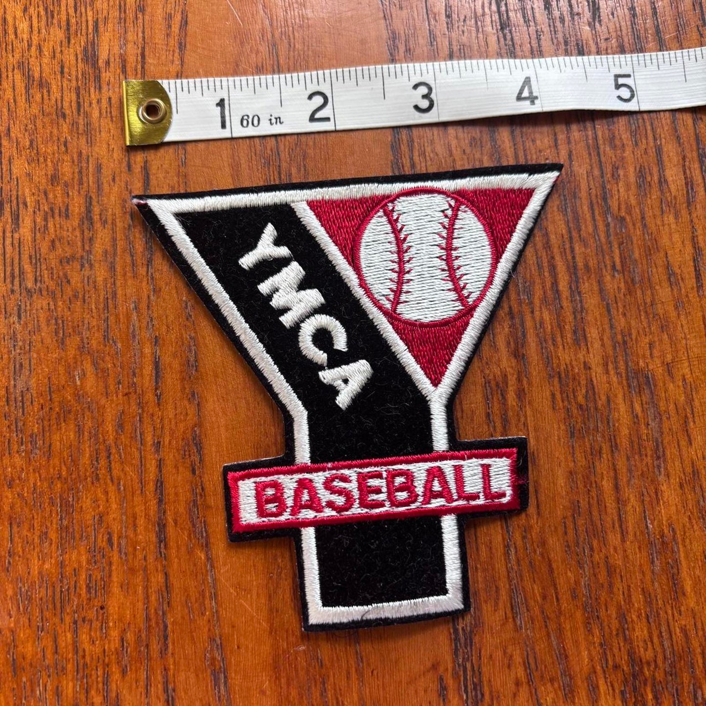 Vintage 90s USA YMCA baseball embroidered patch