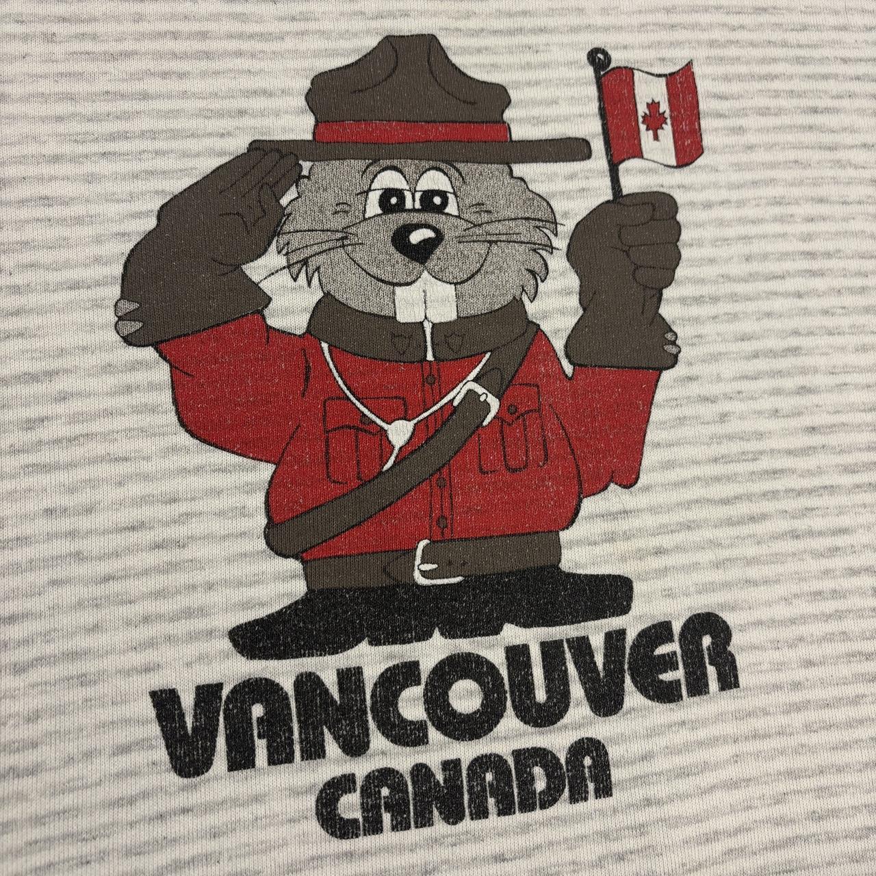 Vintage 90s Vancouver BC Canada beaver Mounties uniform graphic sweatshirt