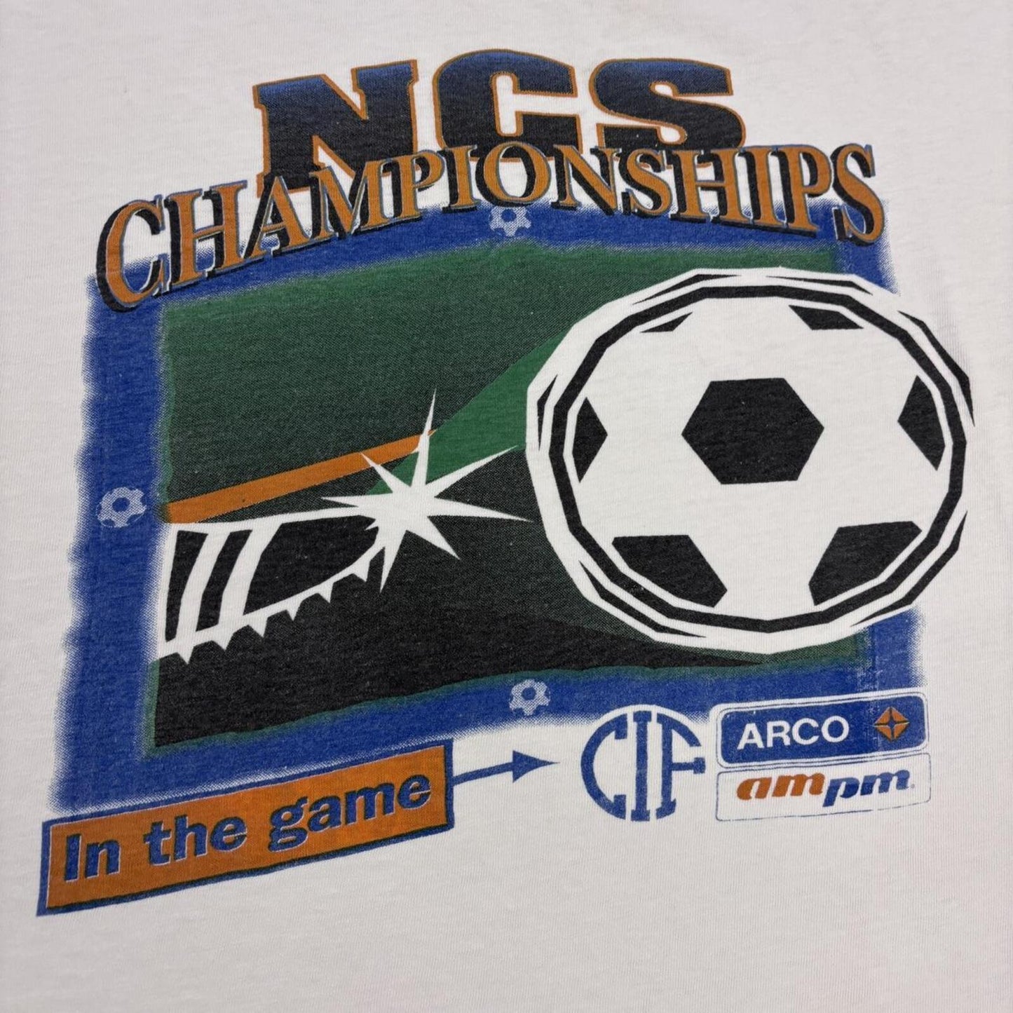 Vintage 90s USA North coast soccer federation California football t-shirt