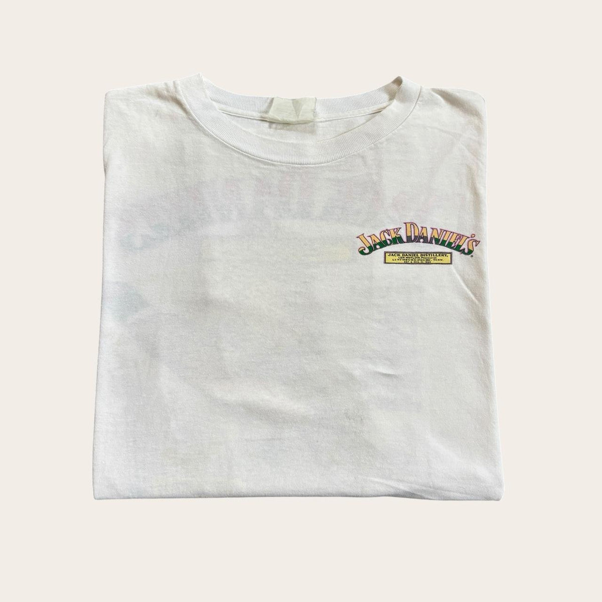 Vintage 90s USA Jack Daniel’s whiskey bourbon distillery Tennessee t-shirt