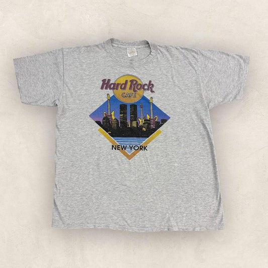Vintage 90s USA Hard Rock Cafe New York bar restaurant graphic t-shirt