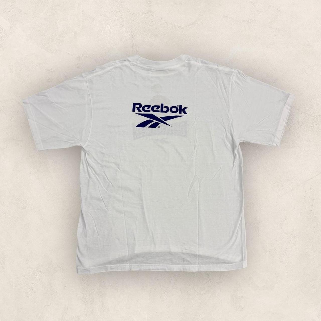 Vintage 90s USA Ryan Giggs Manchester United doppelgänger short film Reebok graphic t-shirt