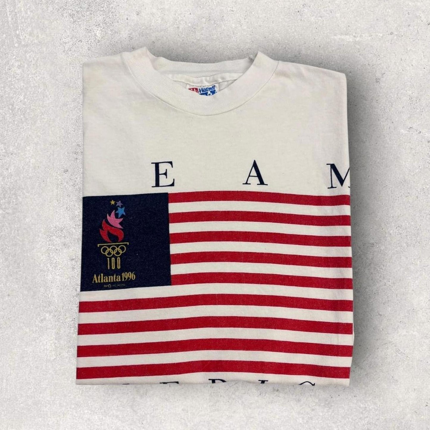 Vintage 90s USA Atlanta Olympics summer games athletics Team America t-shirt