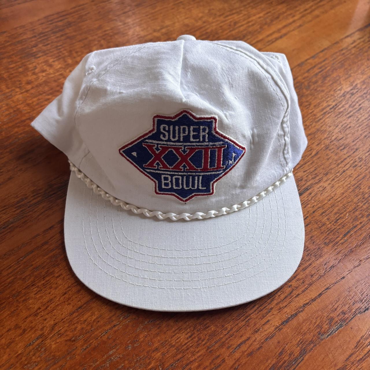 Vintage 80s USA Super Bowl 22 NFL American Football graphic cap