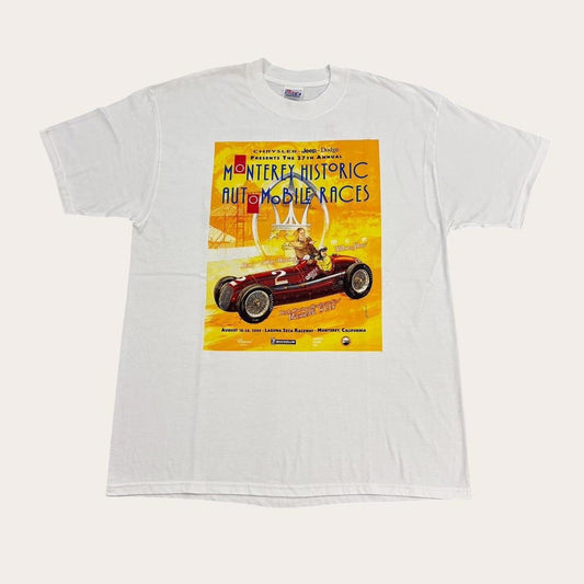 Vintage Y2K Monterrey historic automobile races motorsport California t-shirt
