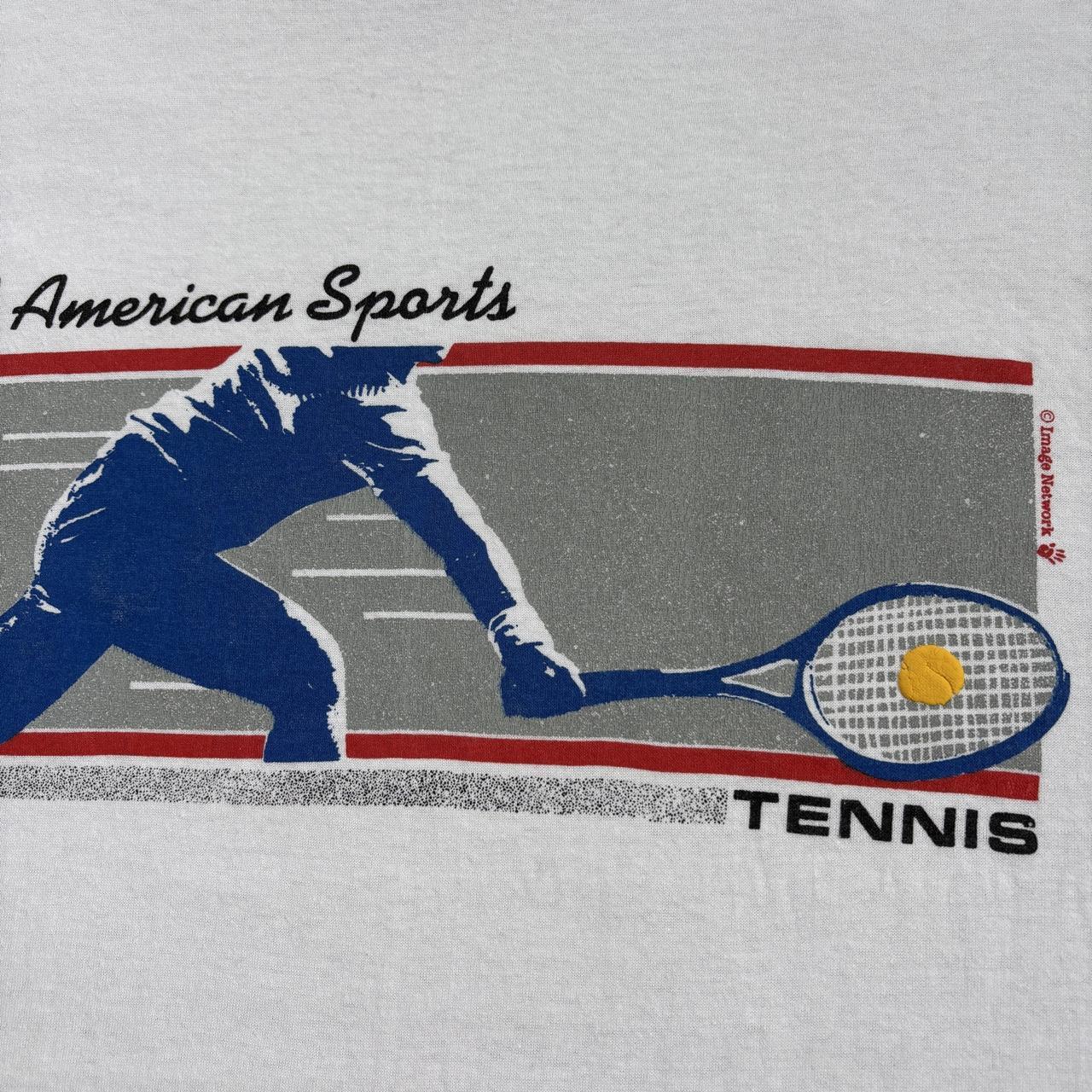 Vintage 90s USA tennis all American sports promotional t-shirt