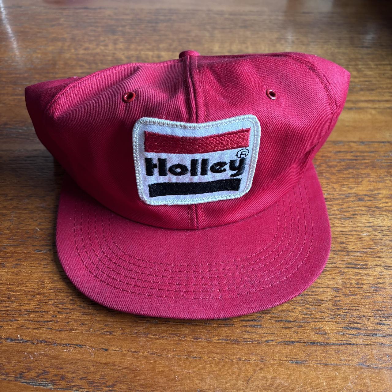 Vintage 90s USA Holley carburetors engine automobile motors graphic cap