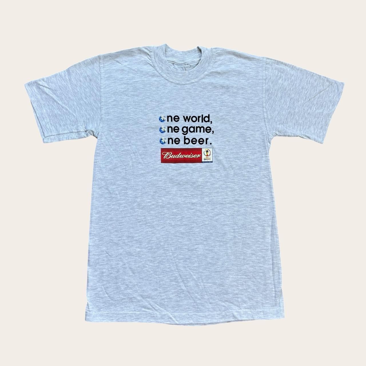 Vintage Y2K Japan Korea World Cup football tournament Budweiser t-shirt