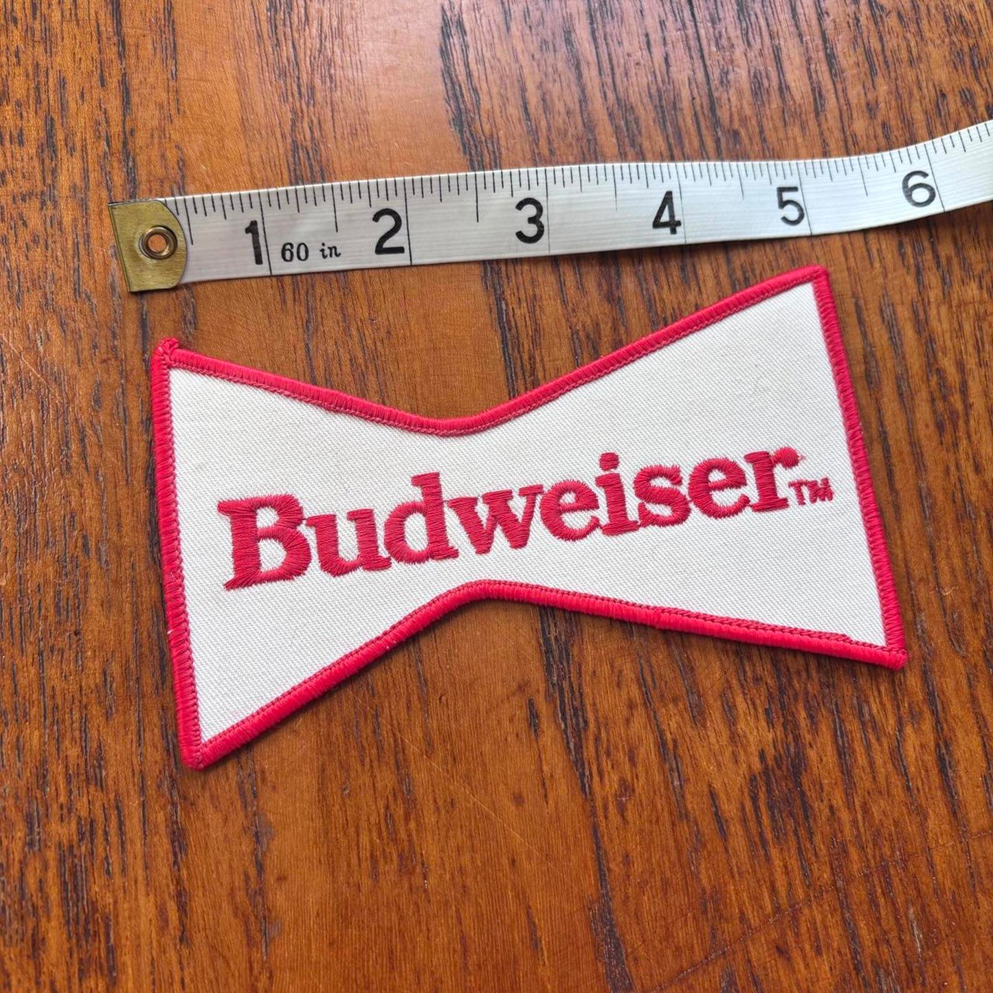 Vintage 90s USA Budweiser beer alcohol embroidered patch