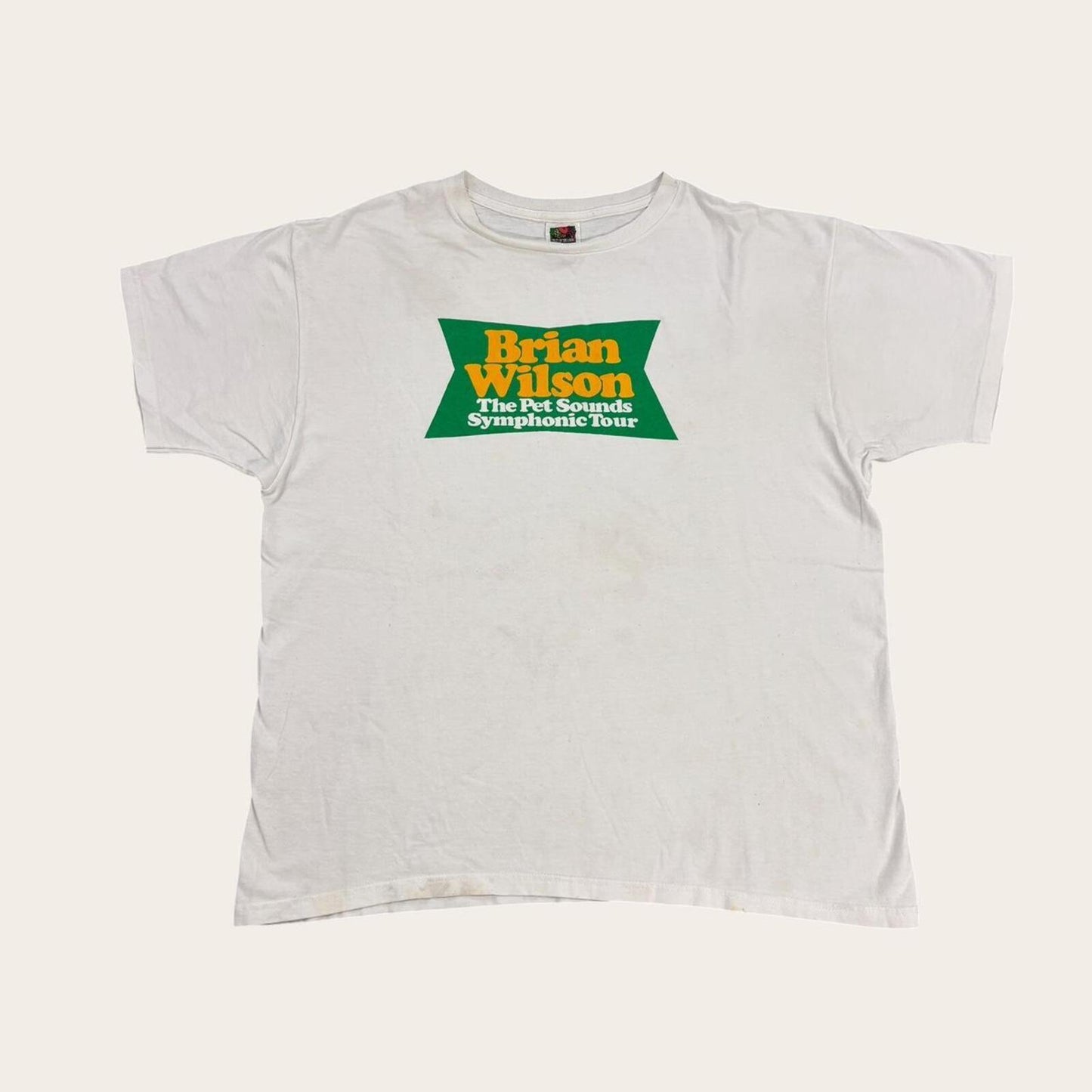 Vintage Y2K Brian Wilson the pet sounds symphonic tour Beach Boys band t-shirt