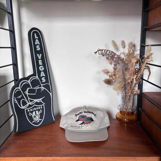 Vintage 90s USA Ducks Unlimited Michigan hunting graphic cap