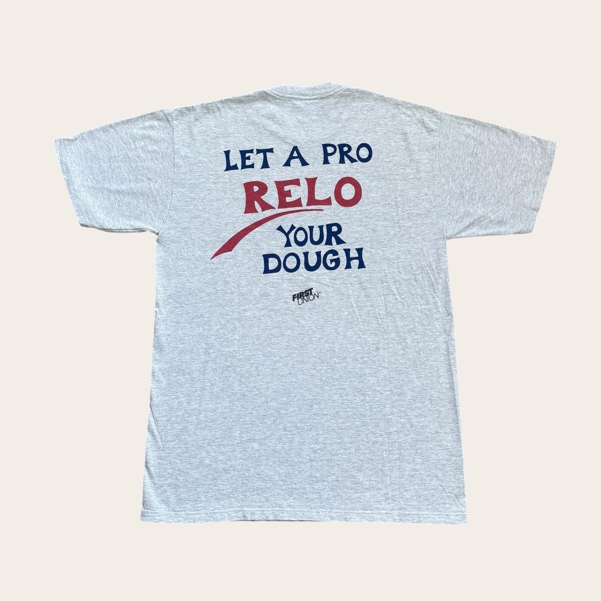 Vintage 90s USA relocation money first Union bank t-shirt