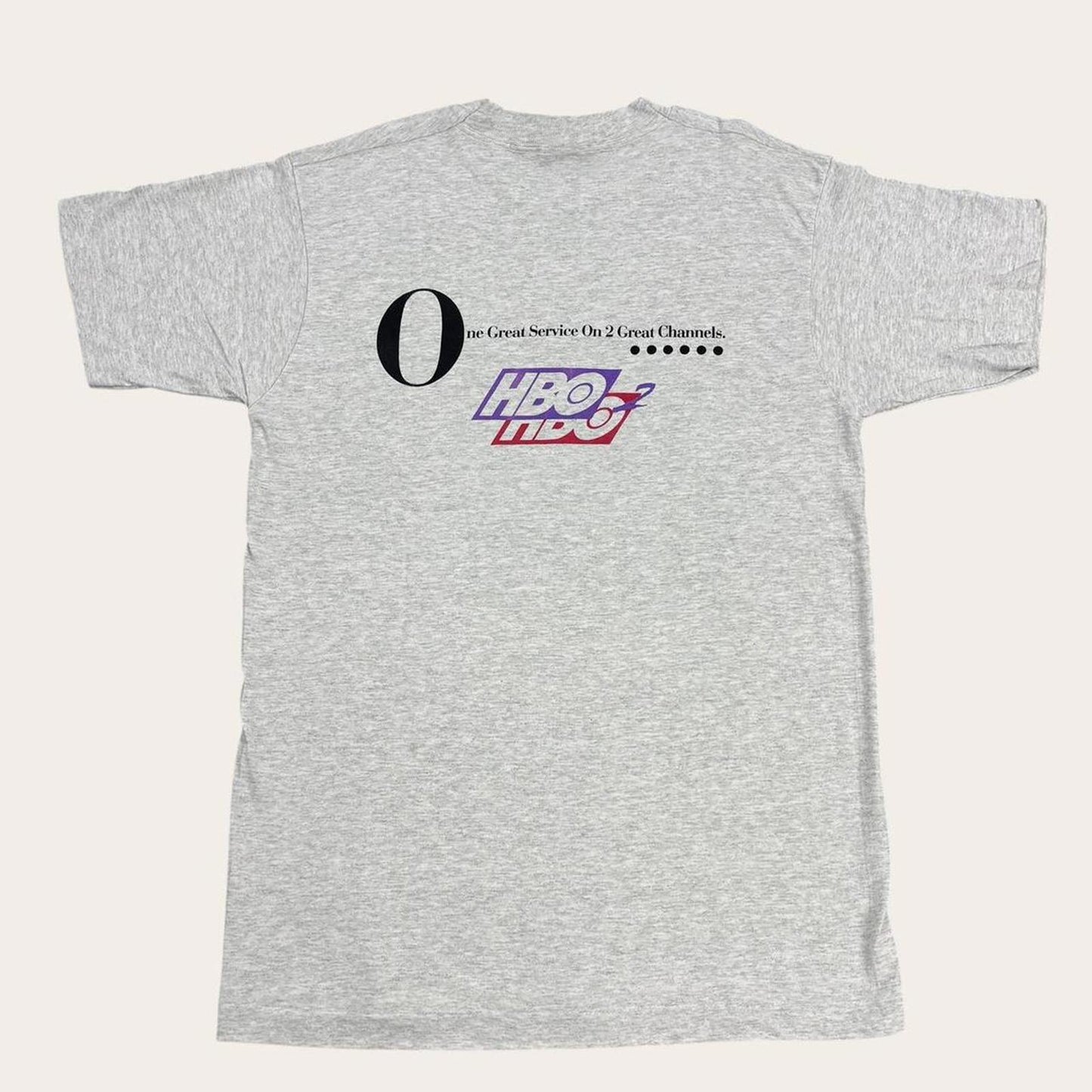 Vintage 90s HBO Home broadcasting TV movie service graphic t-shirt