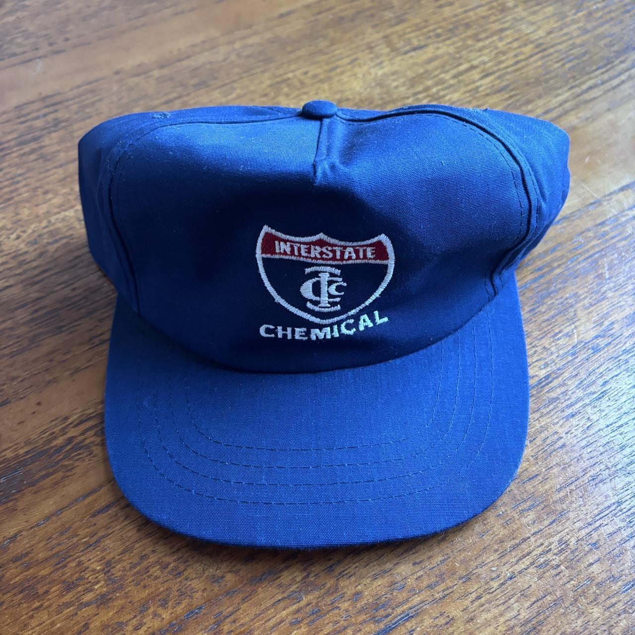 Vintage 90s USA interstate chemical workwear embroidered cap