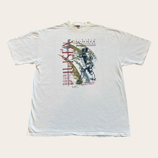 Vintage 90s United States fencing association summer championships t-shirt