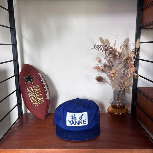 Vintage 90s USA Yanke welding graphic trucker cap