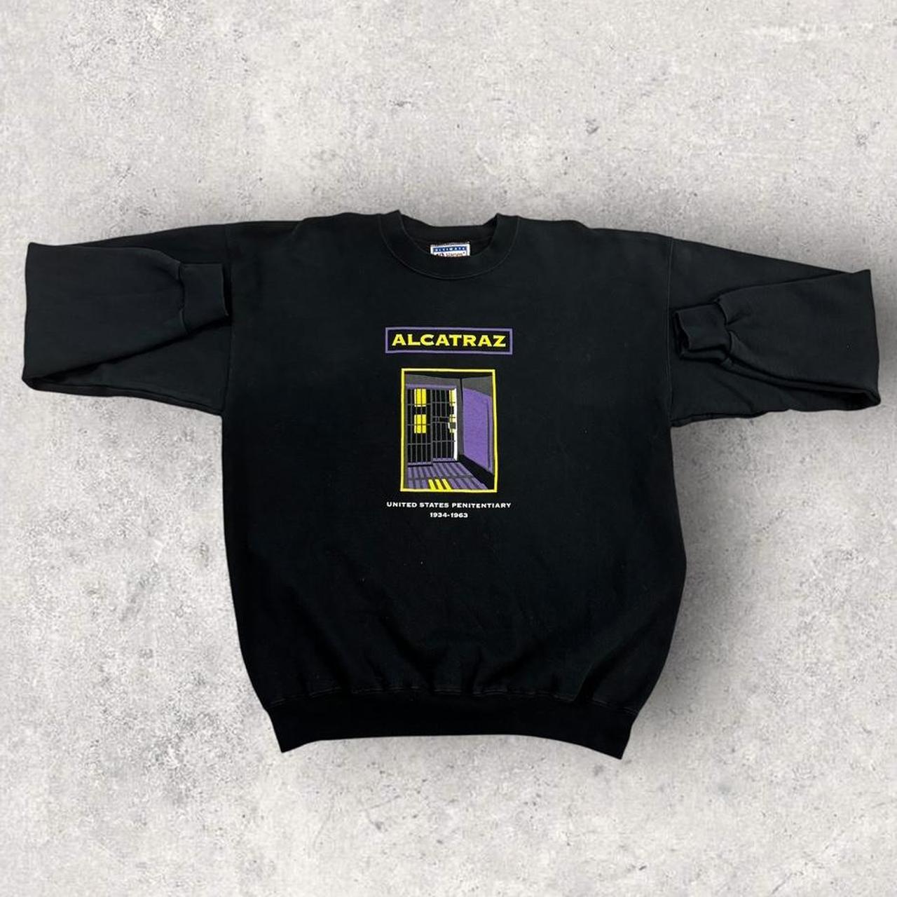 Vintage Y2K Alcatraz jail penitentiary San Francisco tourist souvenir graphic sweatshirt