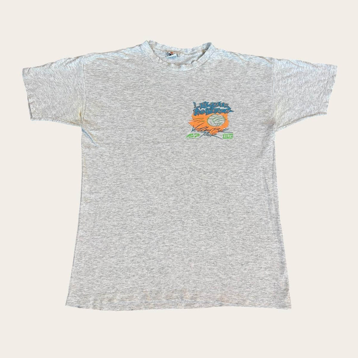 Vintage 90s USA Miller lite beer beach volleyball tour t-shirt
