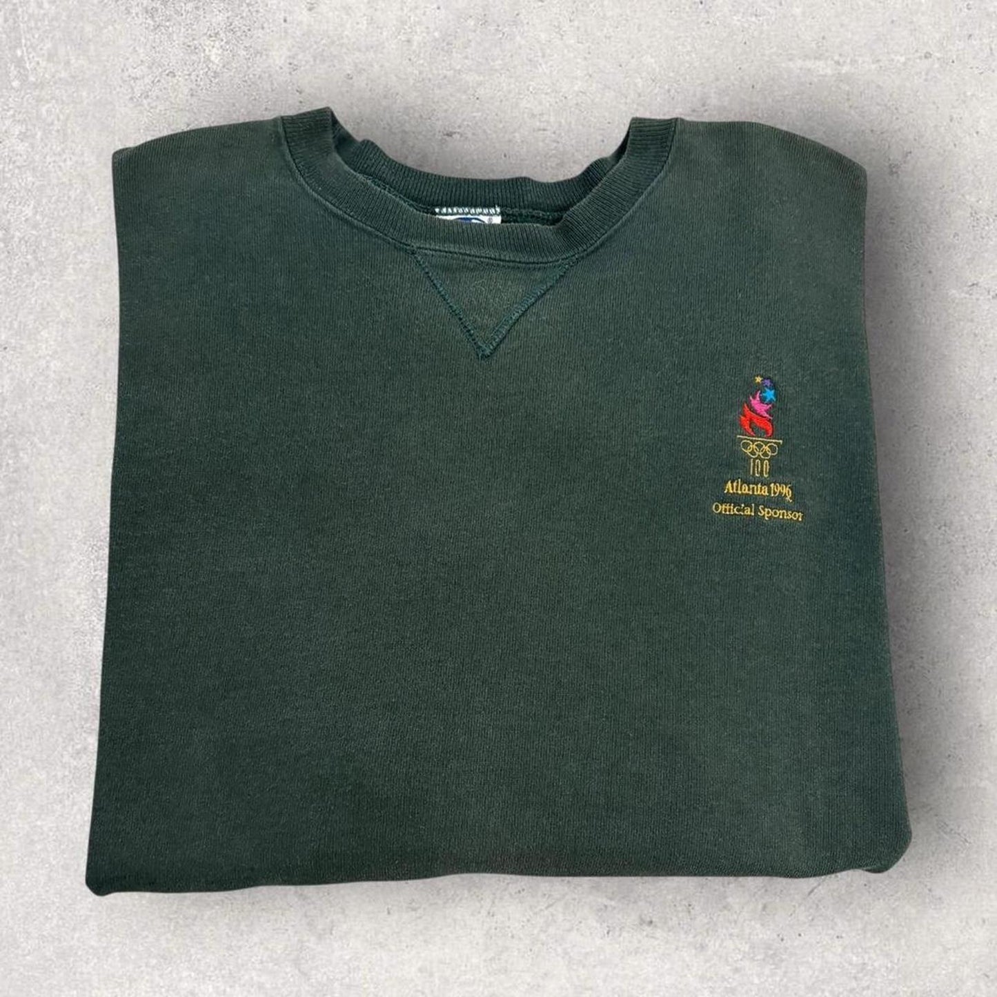 Vintage 90s USA Atlanta Olympics 1996 summer games athletics graphic sweatshirt