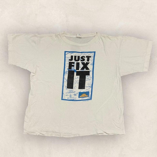 Vintage 90s USA Home Improvement ‘just fix it’ TV show series graphic t-shirt