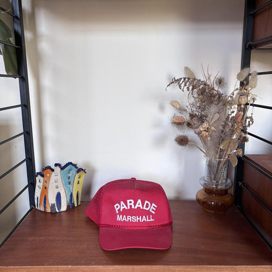 Vintage 90s USA parade marshal trucker cap