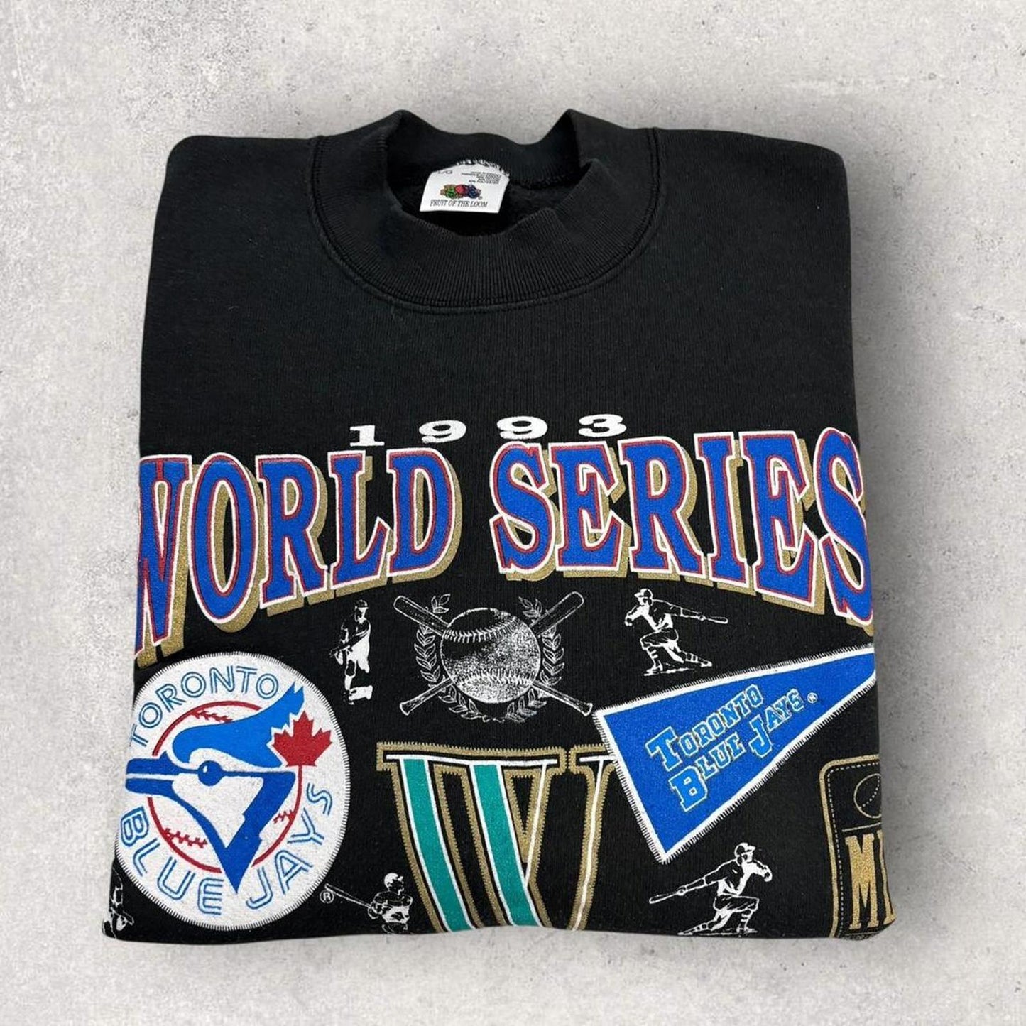 Vintage 90s USA Toronto Blue Jays World Series Champions MLB baseball sweatshirt