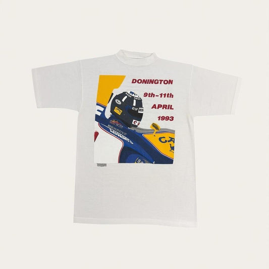 Vintage Formula One British Grand Prix 93 Donington Park motorsport racing t-shirt