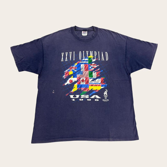 Vintage 90s USA Atlanta Olympics summer games athletics graphic t-shirt