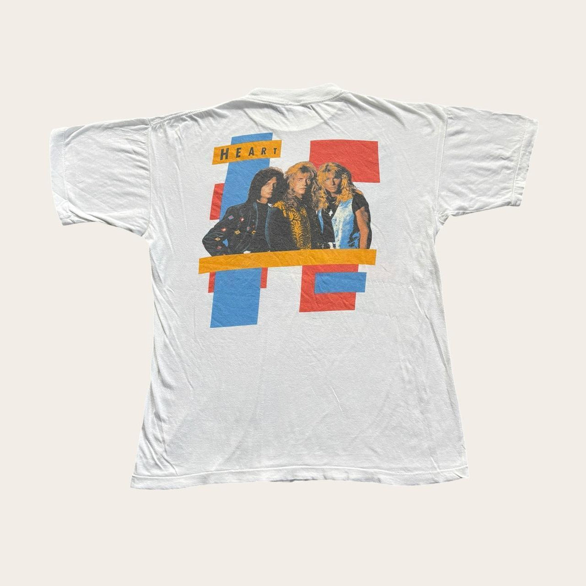 Vintage 90s USA Heart Brigade tour rock music band t-shirt