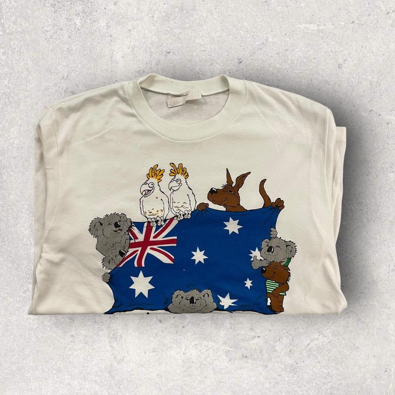 Vintage 90s Australia down under kangaroo koala nature wildlife graphic t-shirt