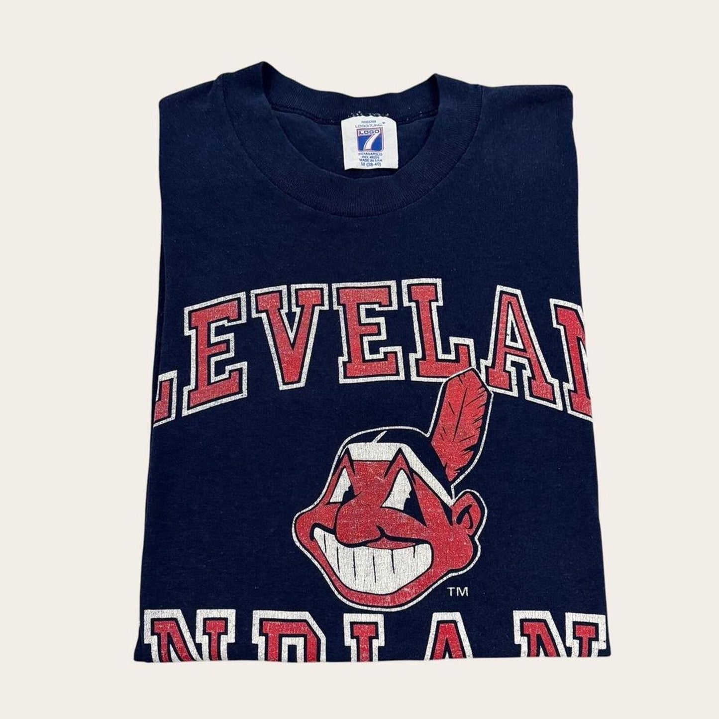 Vintage 90s USA Cleveland Indians MLB baseball t-shirt