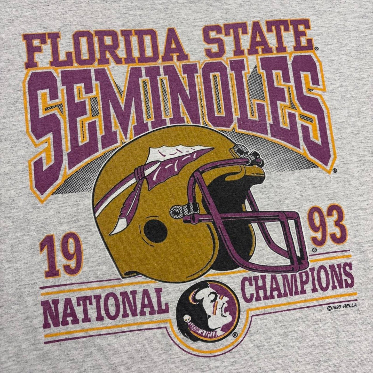 Vintage 90s Florida State Seminoles National champions American Football t-shirt