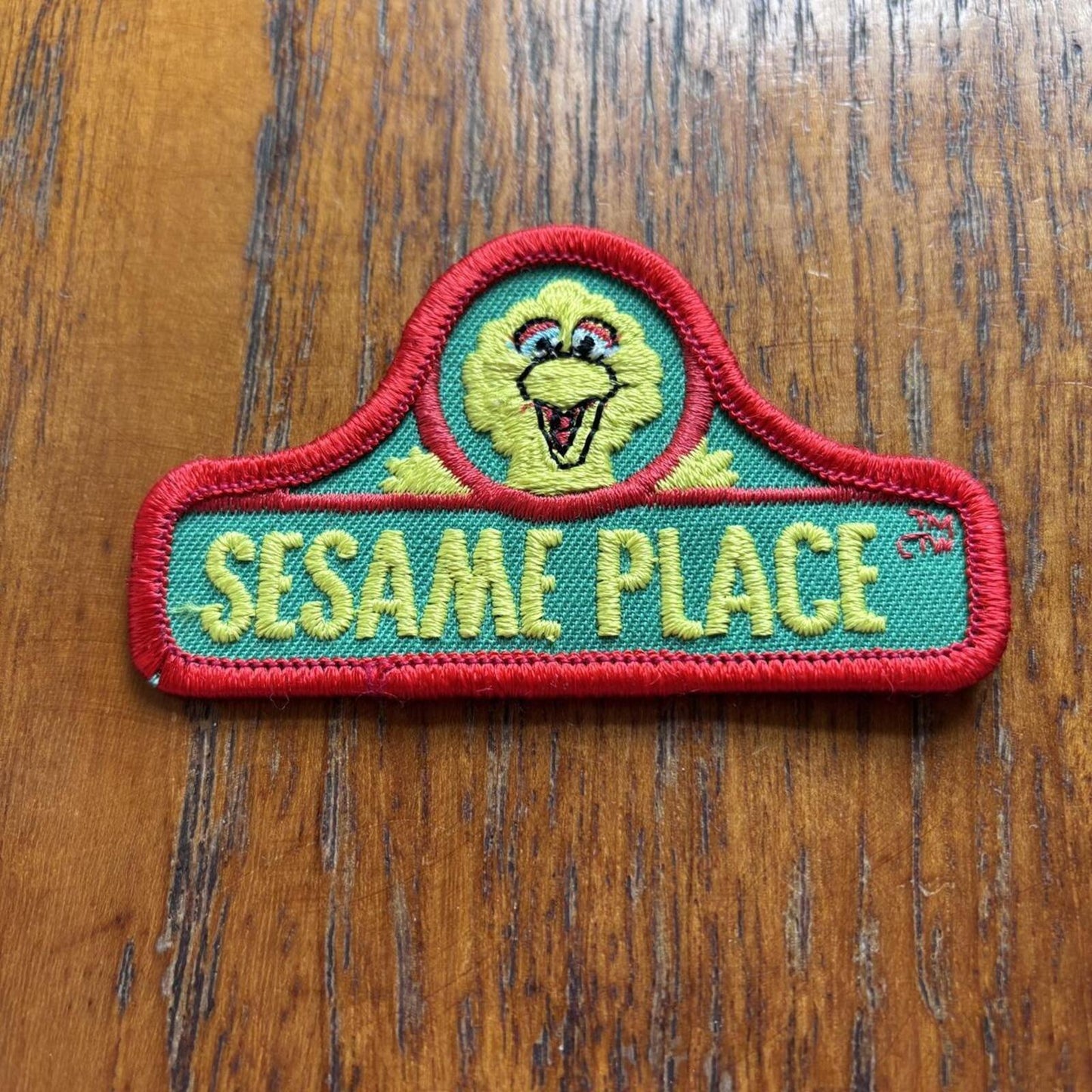 Vintage 90s Sesame Place theme park Pennsylvania Sesame Street embroidered patch