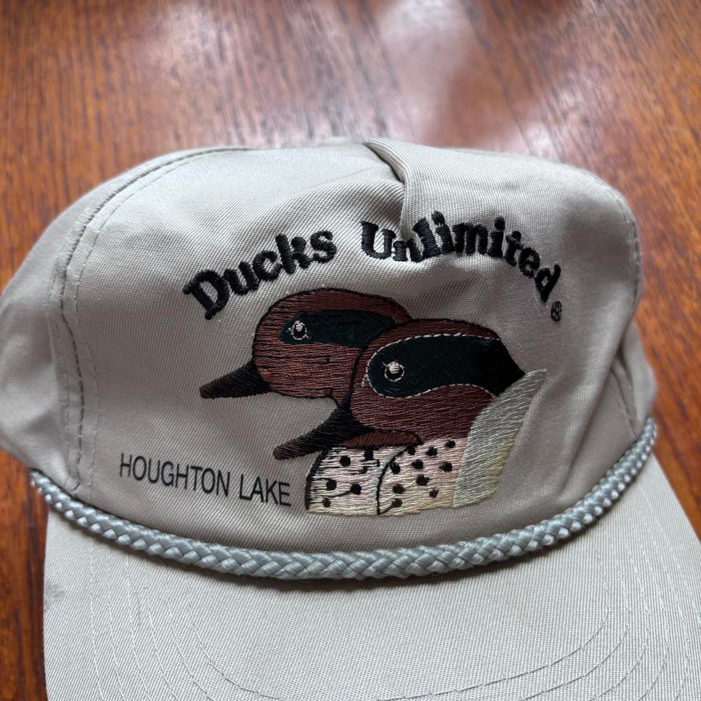 Vintage 90s USA Ducks Unlimited Michigan hunting graphic cap