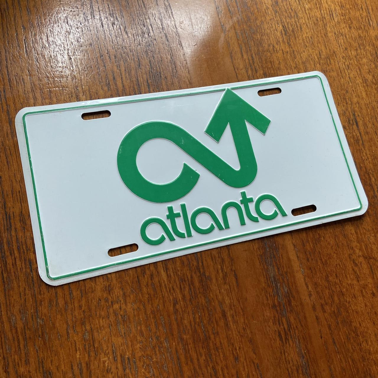 Vintage 90s USA Atlanta state tourist souvenir American license plate