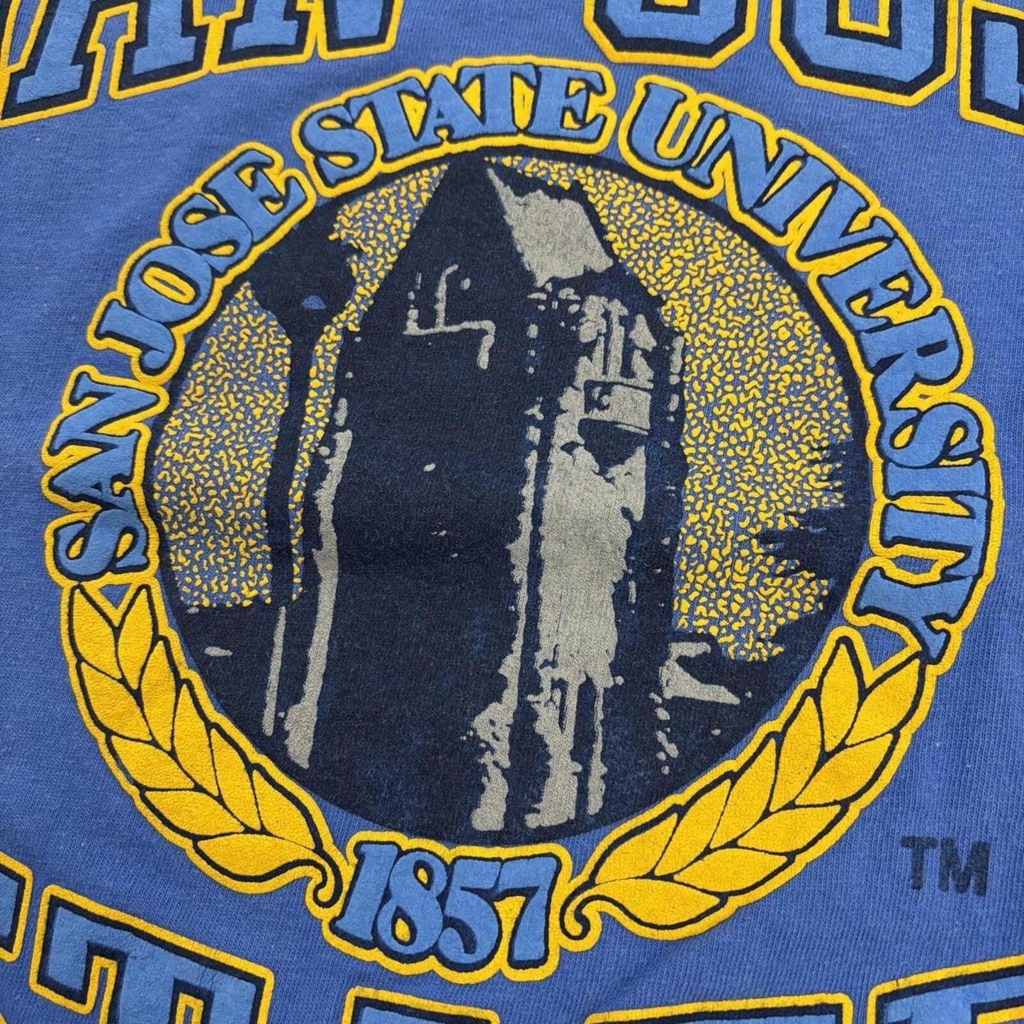 Vintage 90s USA San Jose State University California varsity graphic t-shirt