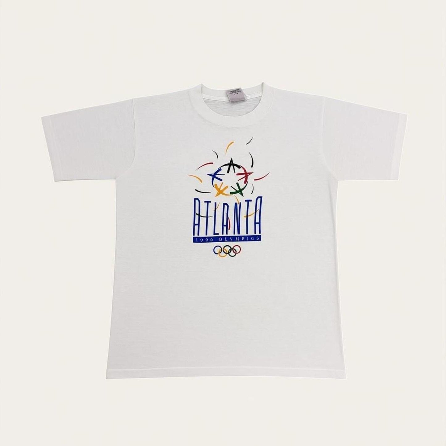 Vintage 90s USA Altlanta Olympics summer games athletics spiral t-shirt