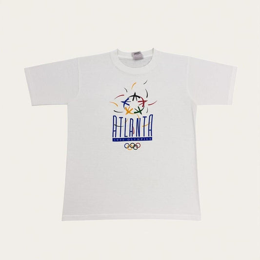 Vintage 90s USA Altlanta Olympics summer games athletics spiral t-shirt