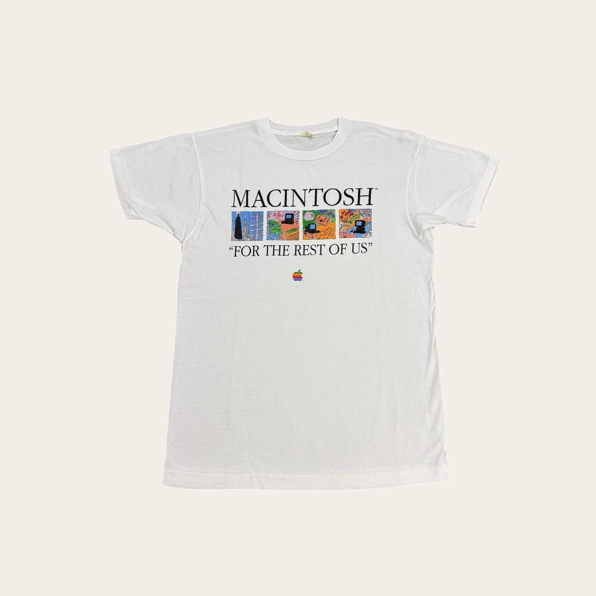 Vintage 80s USA Apple Macintosh computers technology dead stock t-shirt