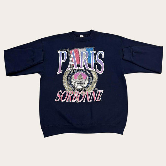Vintage 90s University of Paris Sorbonne France varsity souvenir sweatshirt