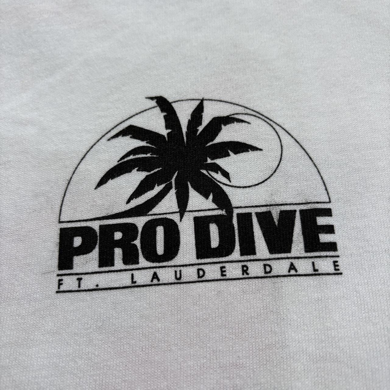 Vintage 90s USA pro scuba diving Fort Lauderdale Florida souvenir t-shirt