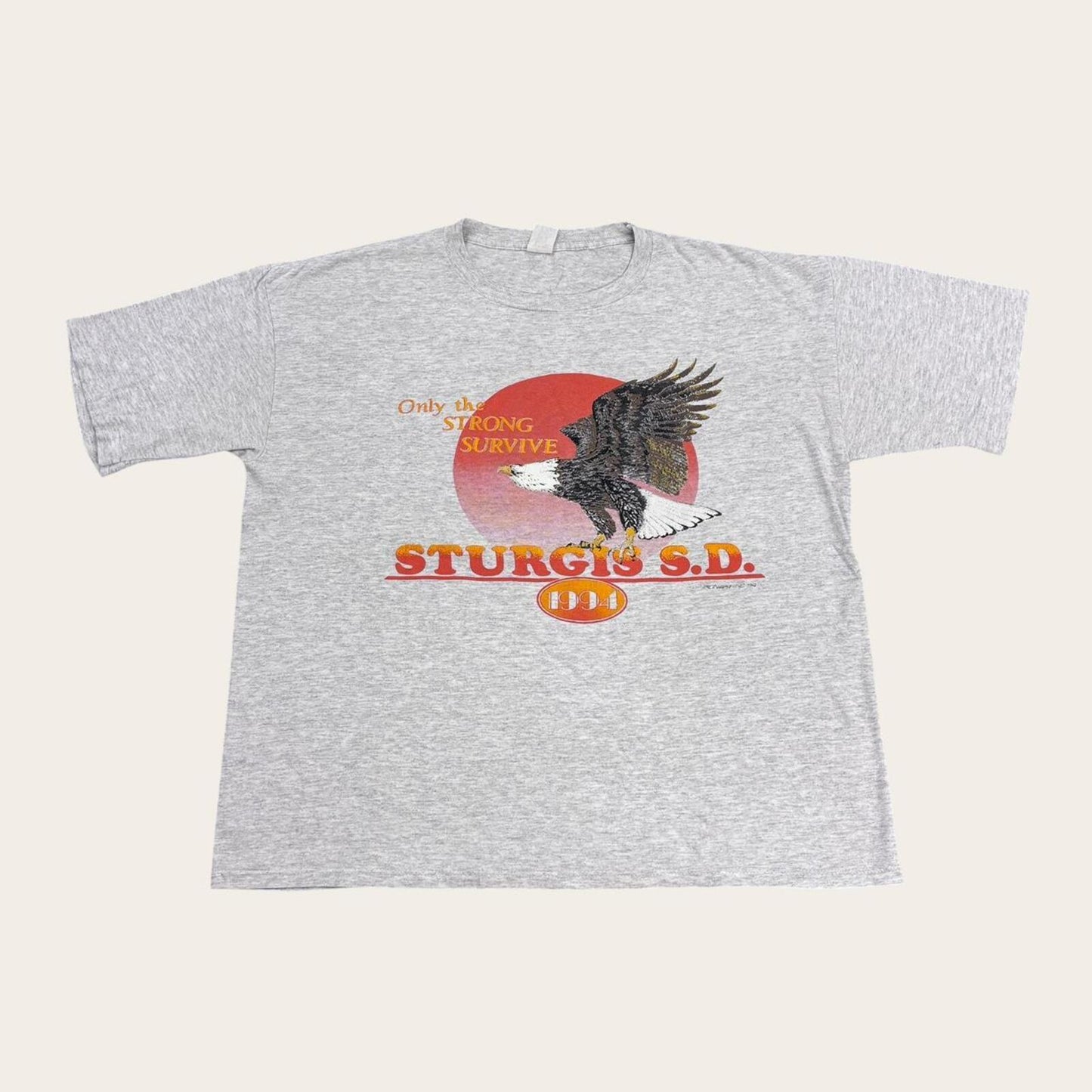 Vintage 90s USA Sturgis motorcycles bike week South Dakota motorbike t-shirt