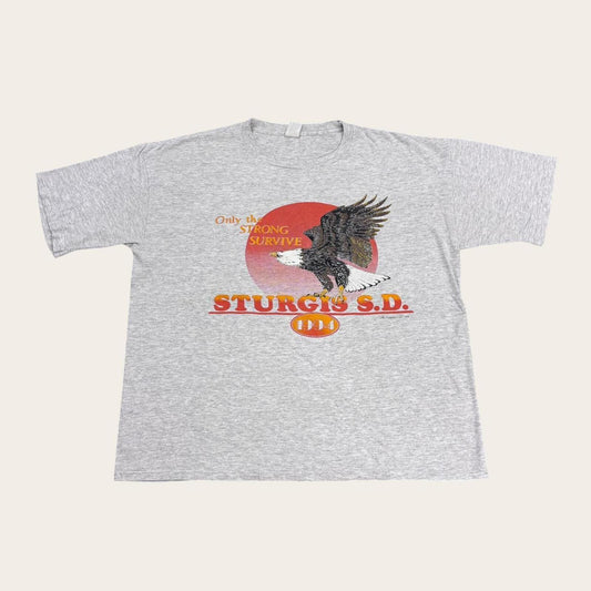 Vintage 90s USA Sturgis motorcycles bike week South Dakota motorbike t-shirt