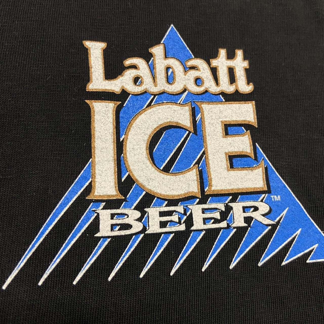 Vintage 90s Labatt Ice beer alcohol Canada promotional graphic t-shirt