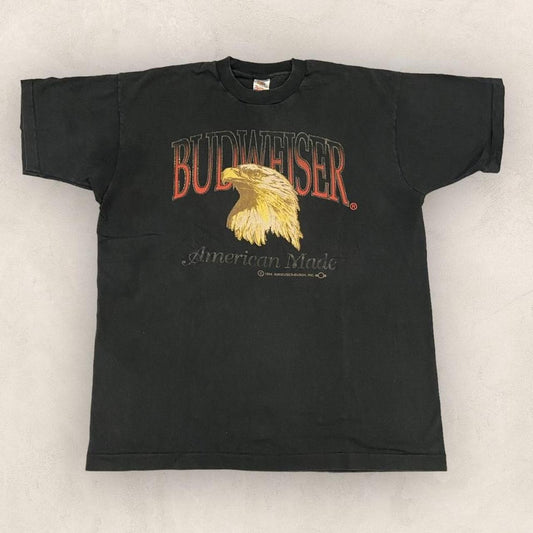 Vintage 90s USA Budweiser beer alcohol American Eagle graphic t-shirt