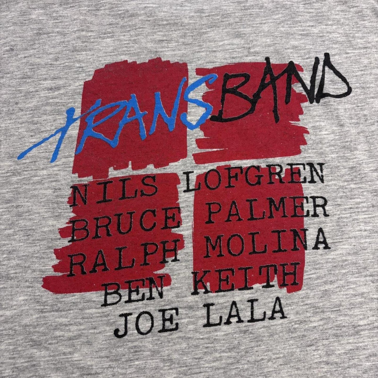 Vintage 80s USA Neil Young Transband Tour rock music band t-shirt