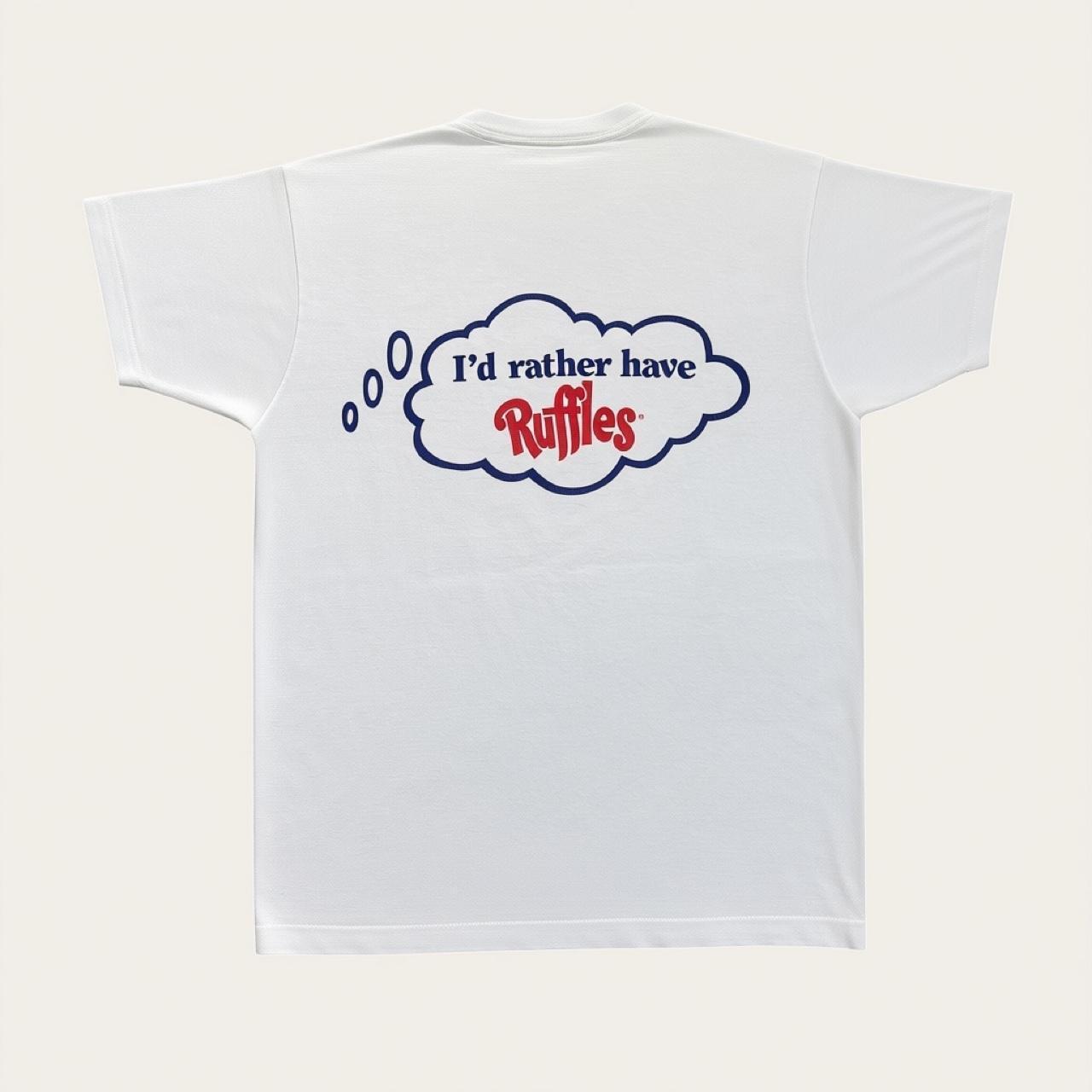 Vintage 90s USA Ruffles potato chips Frito Lay crisps promotional t-shirt