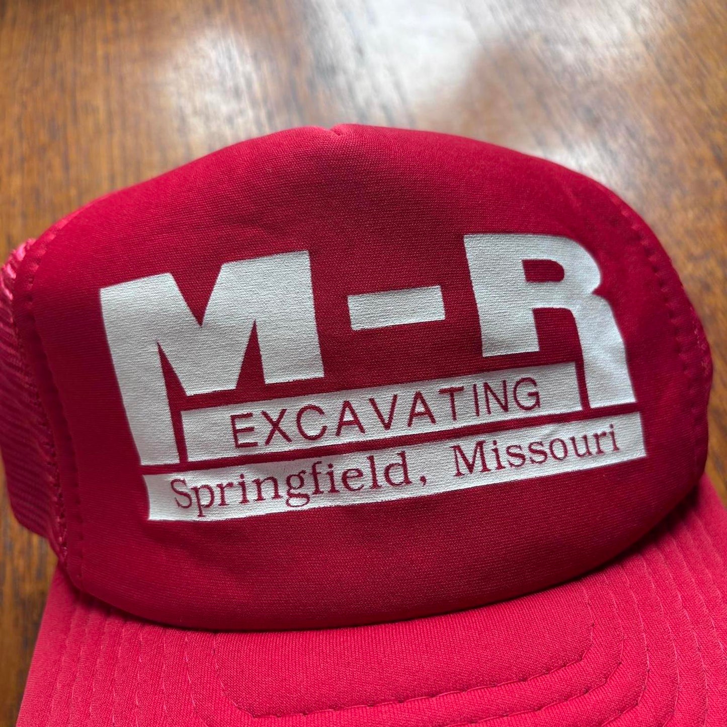 Vintage 90s USA MR Excavating Springfield Missouri workwear trucker cap